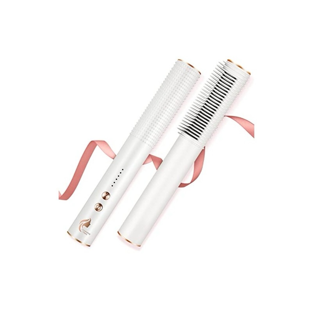 NEW IN BOX Graphene Times Hair Straightener Brush & Micro Curling Style Tool